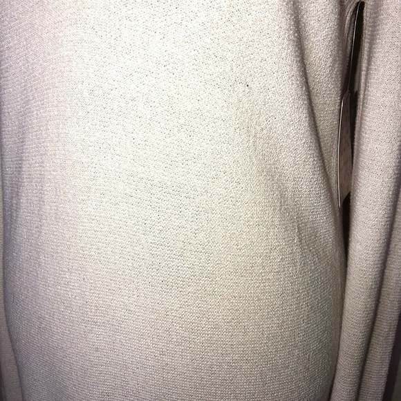 Free People V Neckline Cream Sweater Dress with Bell Sleeves Size Large - Picture 4 of 9